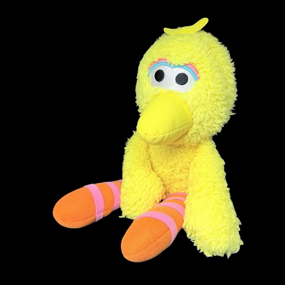 Sesame Street Big Bird Take-Along Buddy Gund Plush Yellow Stuffed Animal 8 in